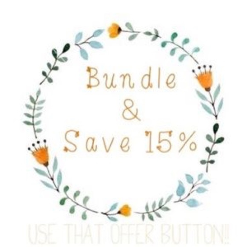 15% Off on 2 or more bundle!!!